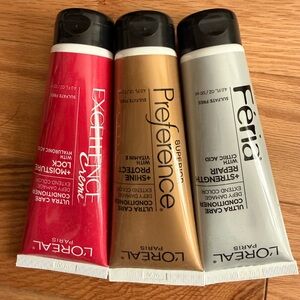 L'Oreal Hair Color Trio - Red, Gold, and Gray